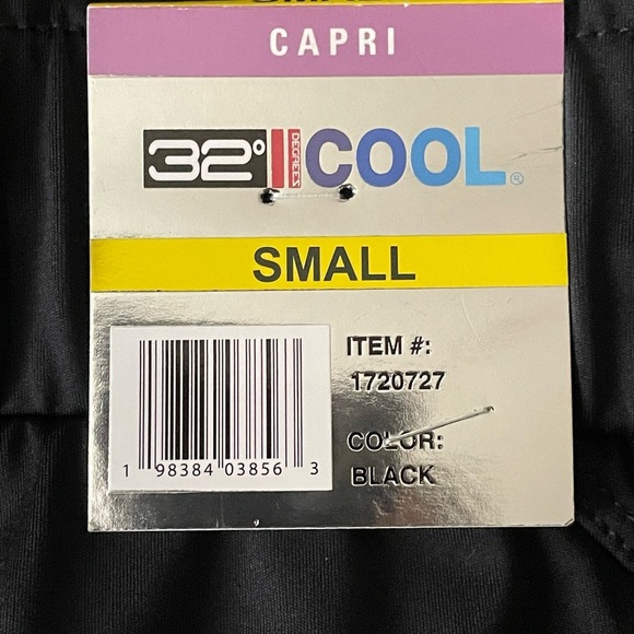 32 Degrees Pull On Black Capris (Women's S) - Picture 3 of 15